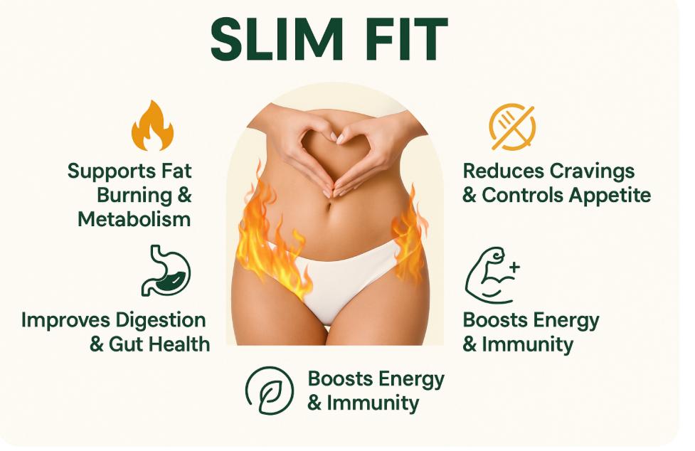HerbMudita SLIMFIT+ FIZZ – Ayurvedic Effervescent Tablets (Tangy Orange Flavour)